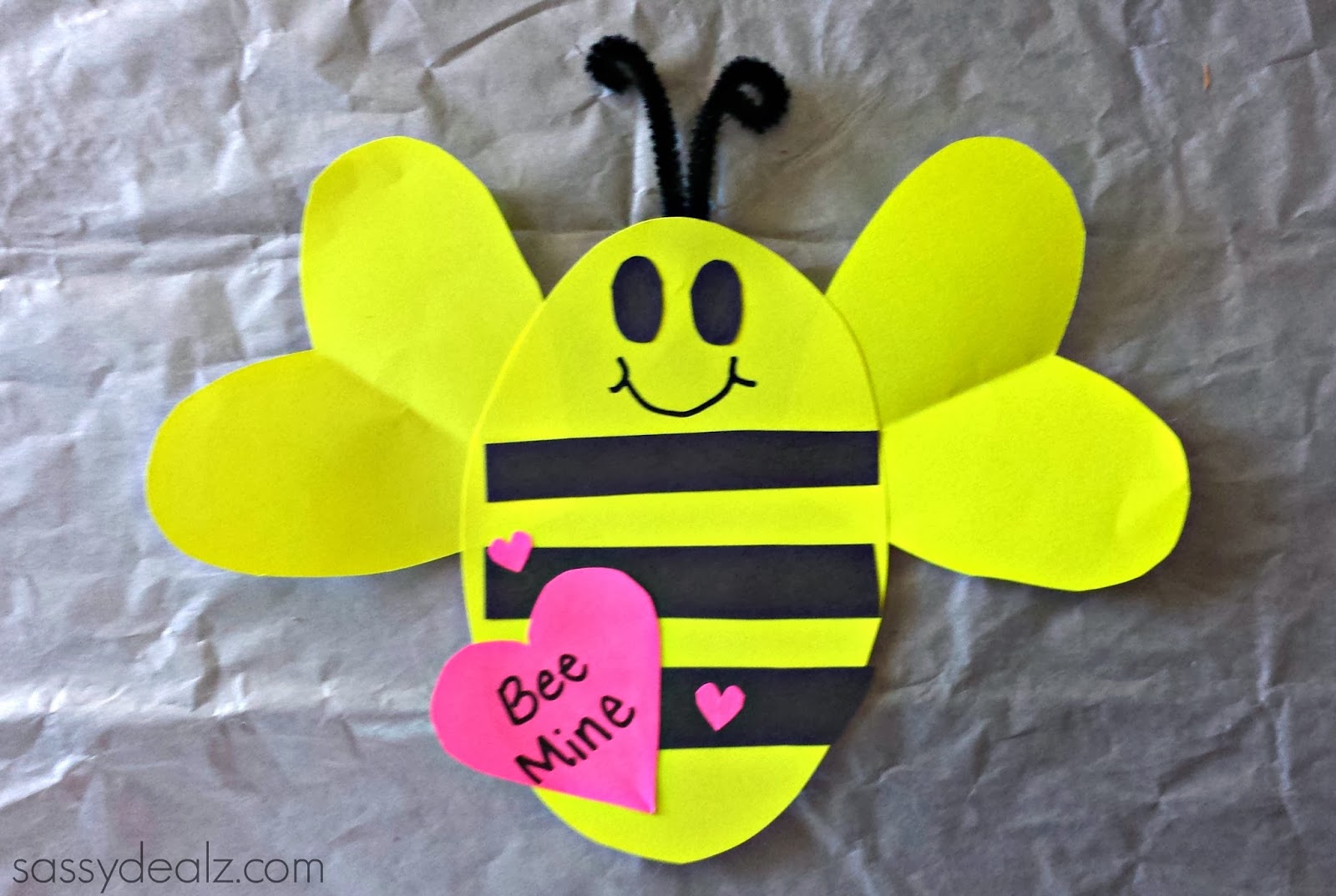 bee mine valentine craft