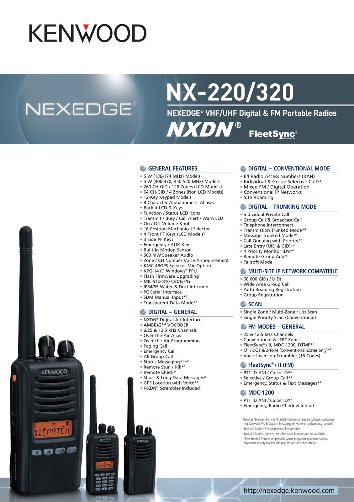 Kenwood NEXEDGE Digital Radio Xing Xchange