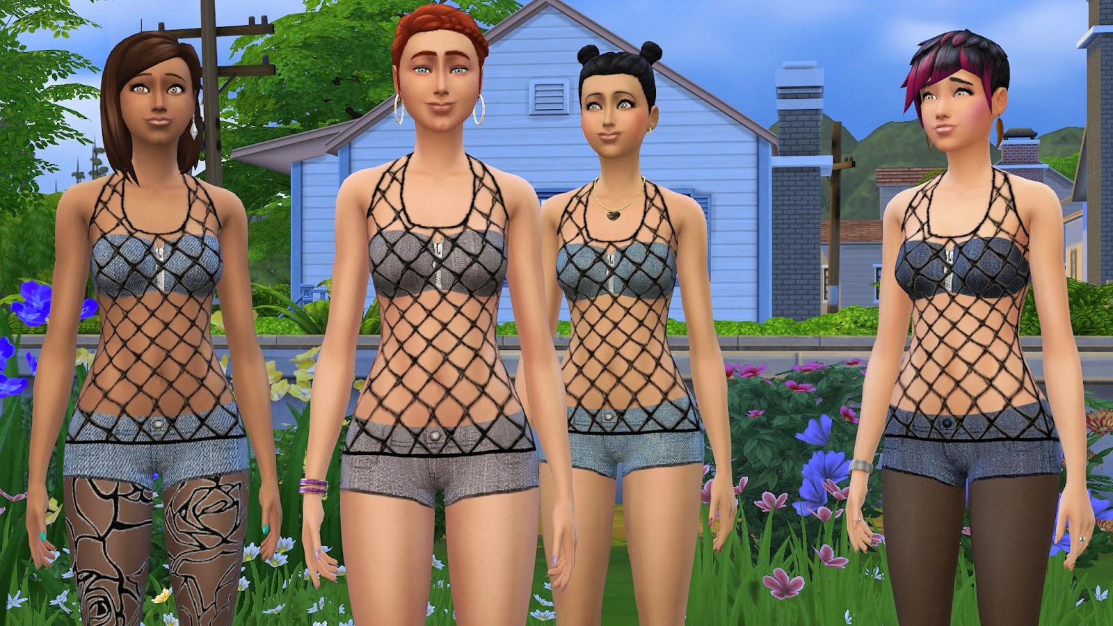 My Sims 4 Blog: Summer walk - new mesh by malicieuse75.