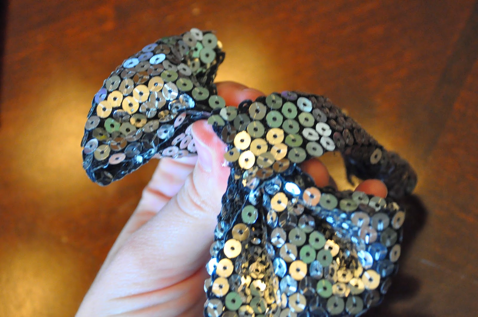 Keeping Up With The DIY Sequin Bow Headband