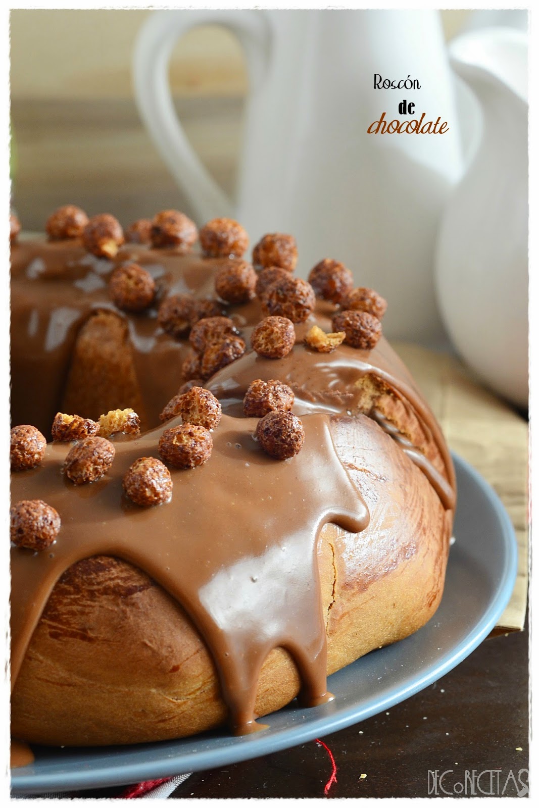 Roscón de chocolate