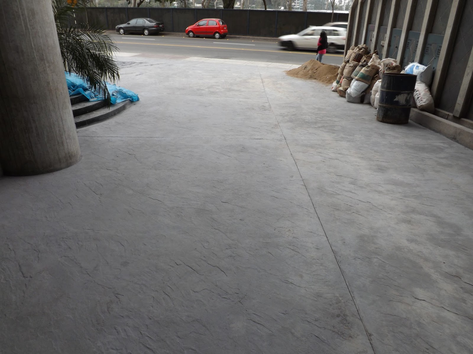 Oniria: Obra en Proceso: Piso de Concreto Estampado Increte Peru