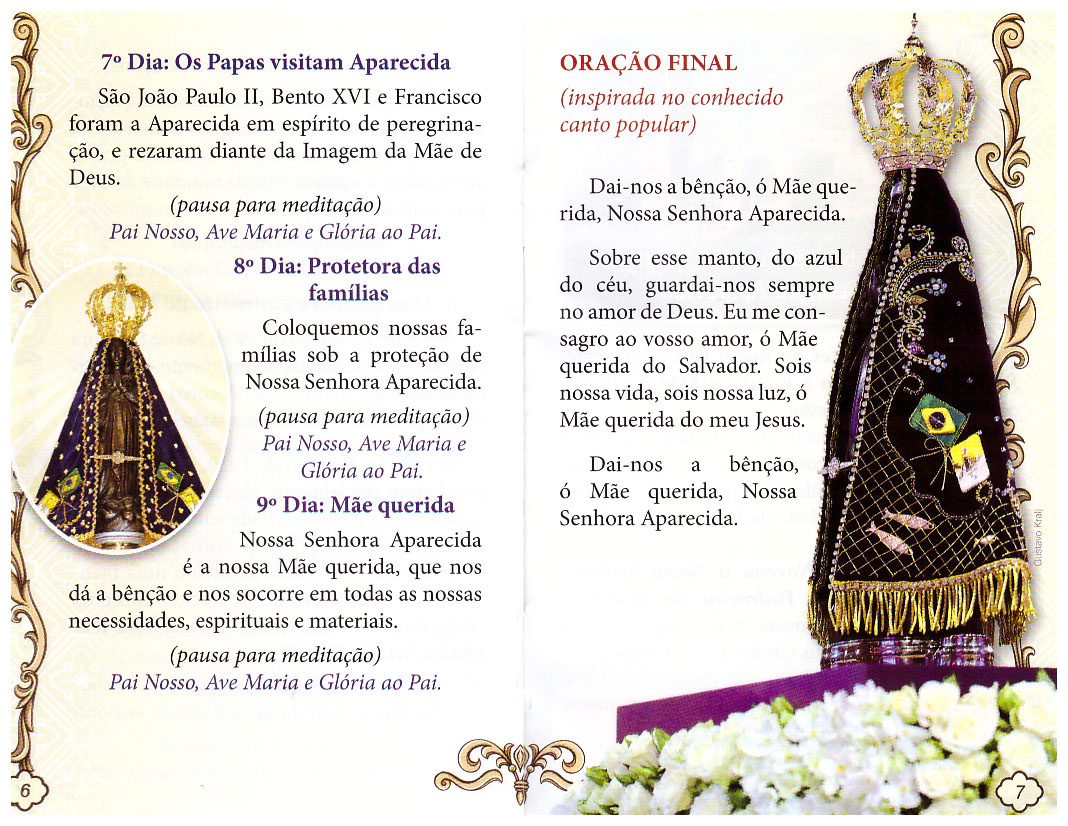 Blog do Paredinha: Novena a Nossa Senhora Aparecida Rainha e Padroeira