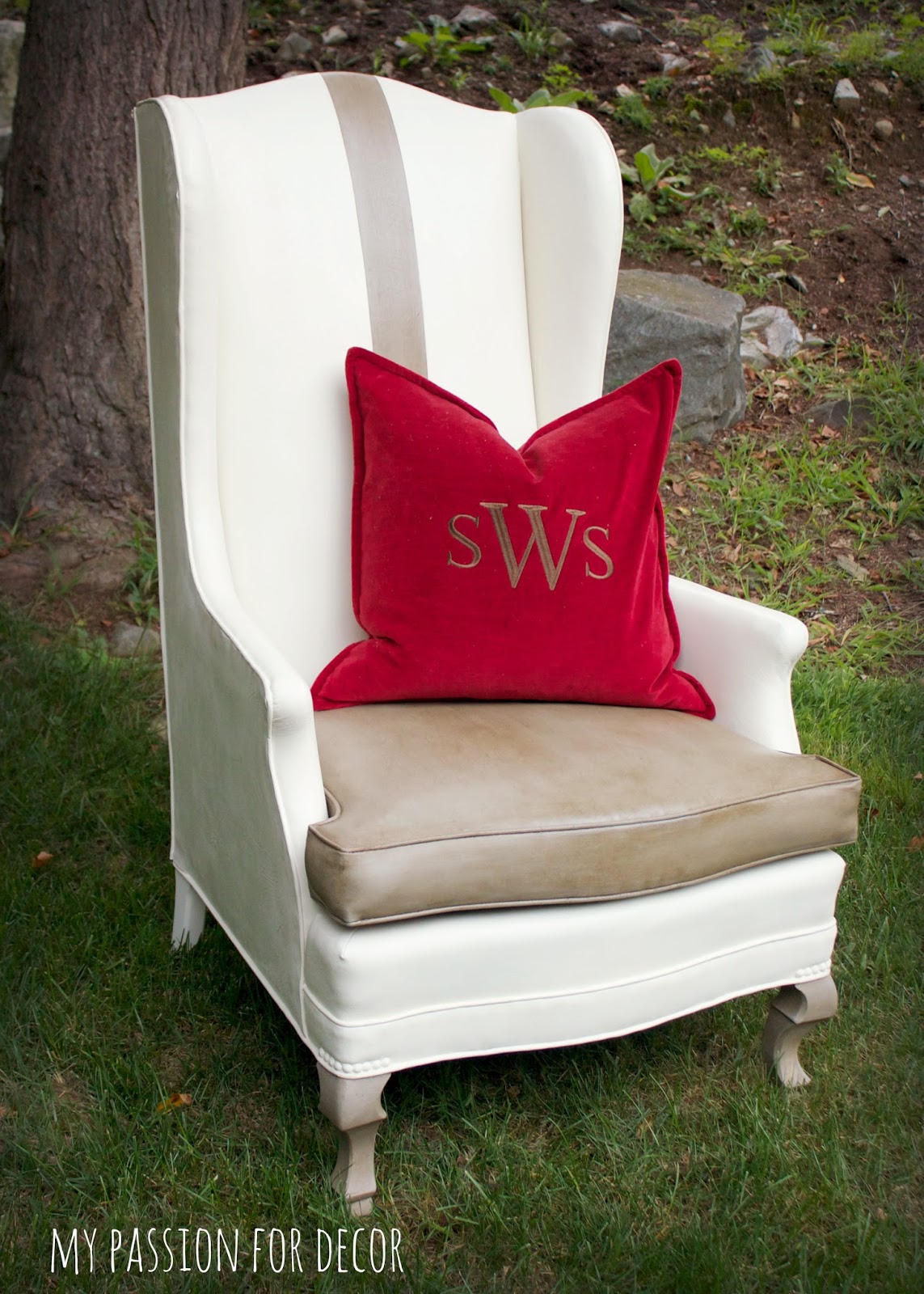 My Passion For Decor A Much Needed Update An Old Vinyl Chair