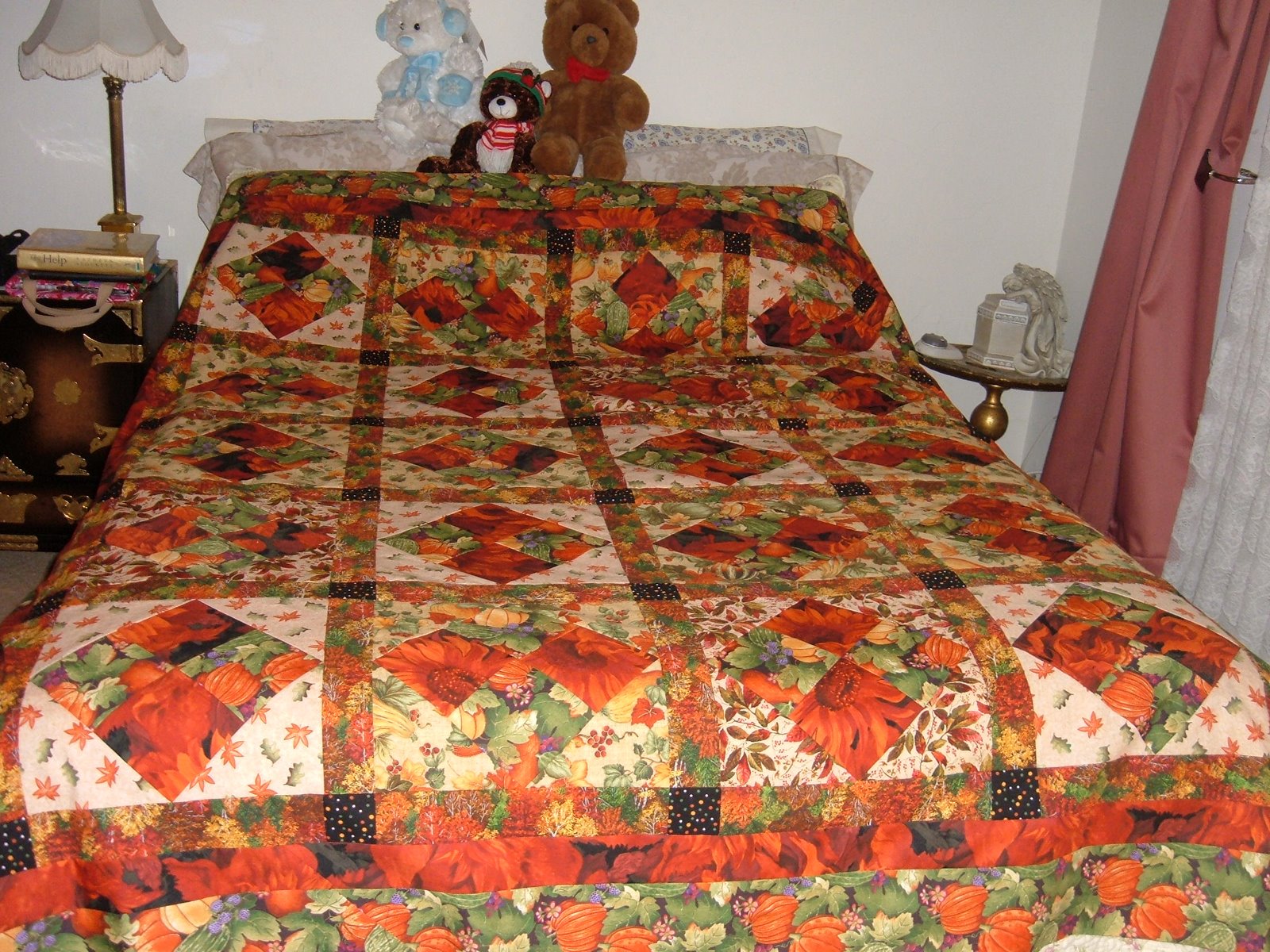 ** Handmaiden Quilts * Crafted with Care, Powered by Prayer Fall bed