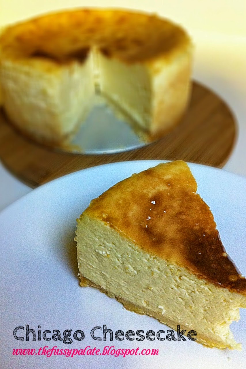 The Fussy Palate Chicago Cheesecake