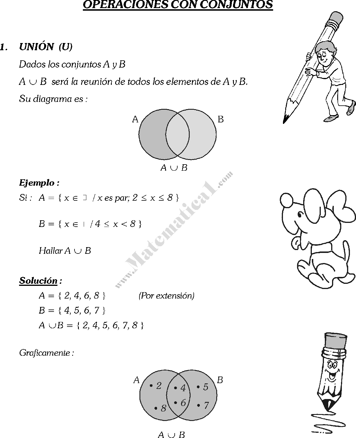 EJERCICIOS MATEMATICA 5 ejercicios matematica 5: