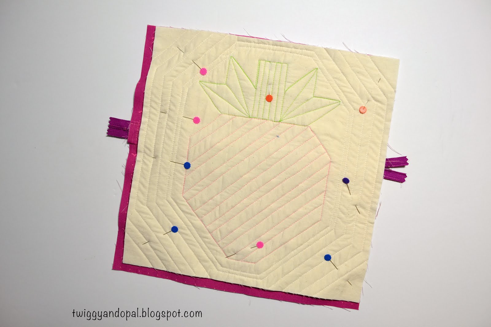 Twiggy and Opal Glue Basting A Zipper Tutorial