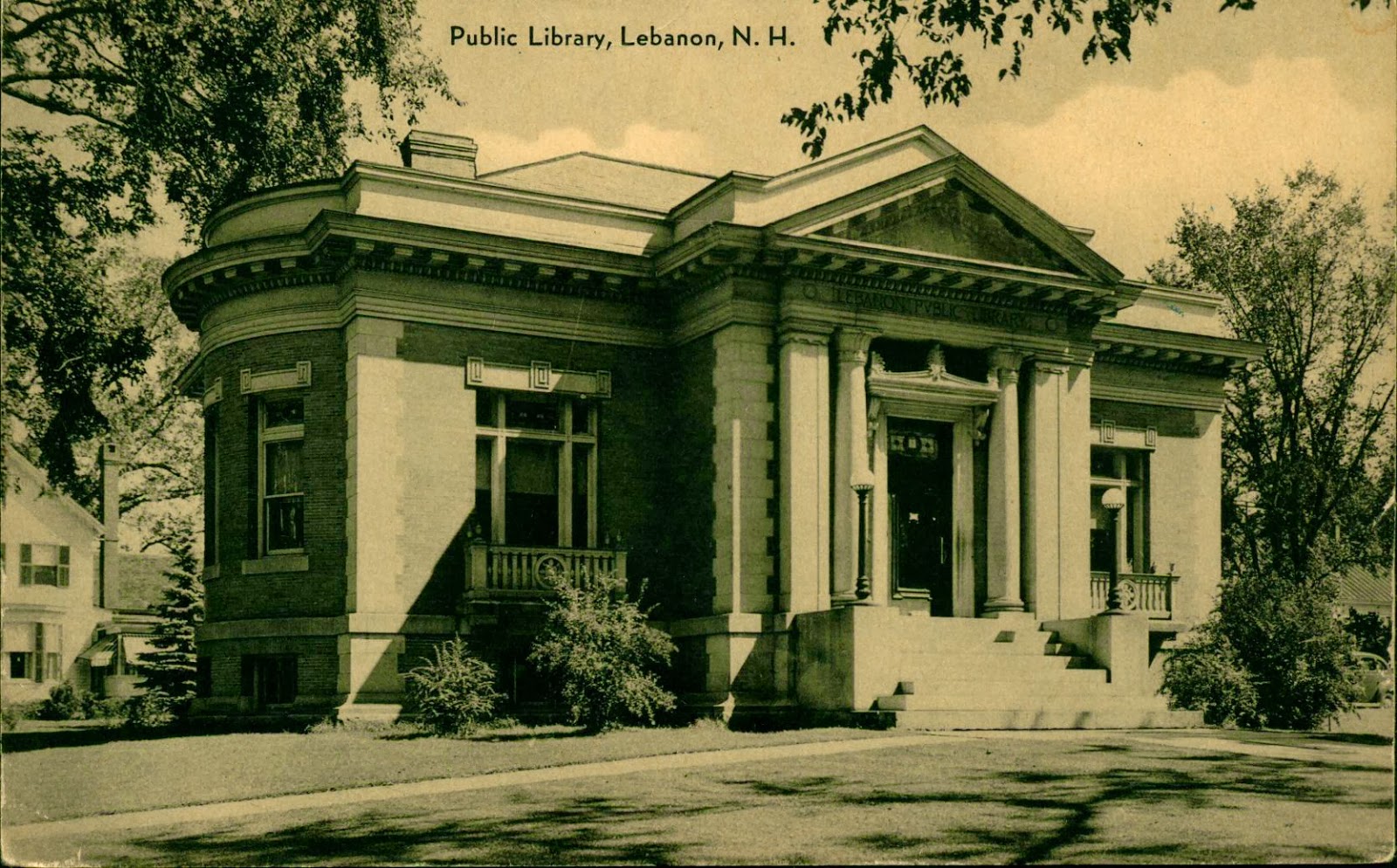 Library Postcards Public Library, Lebanon, New Hampshire
