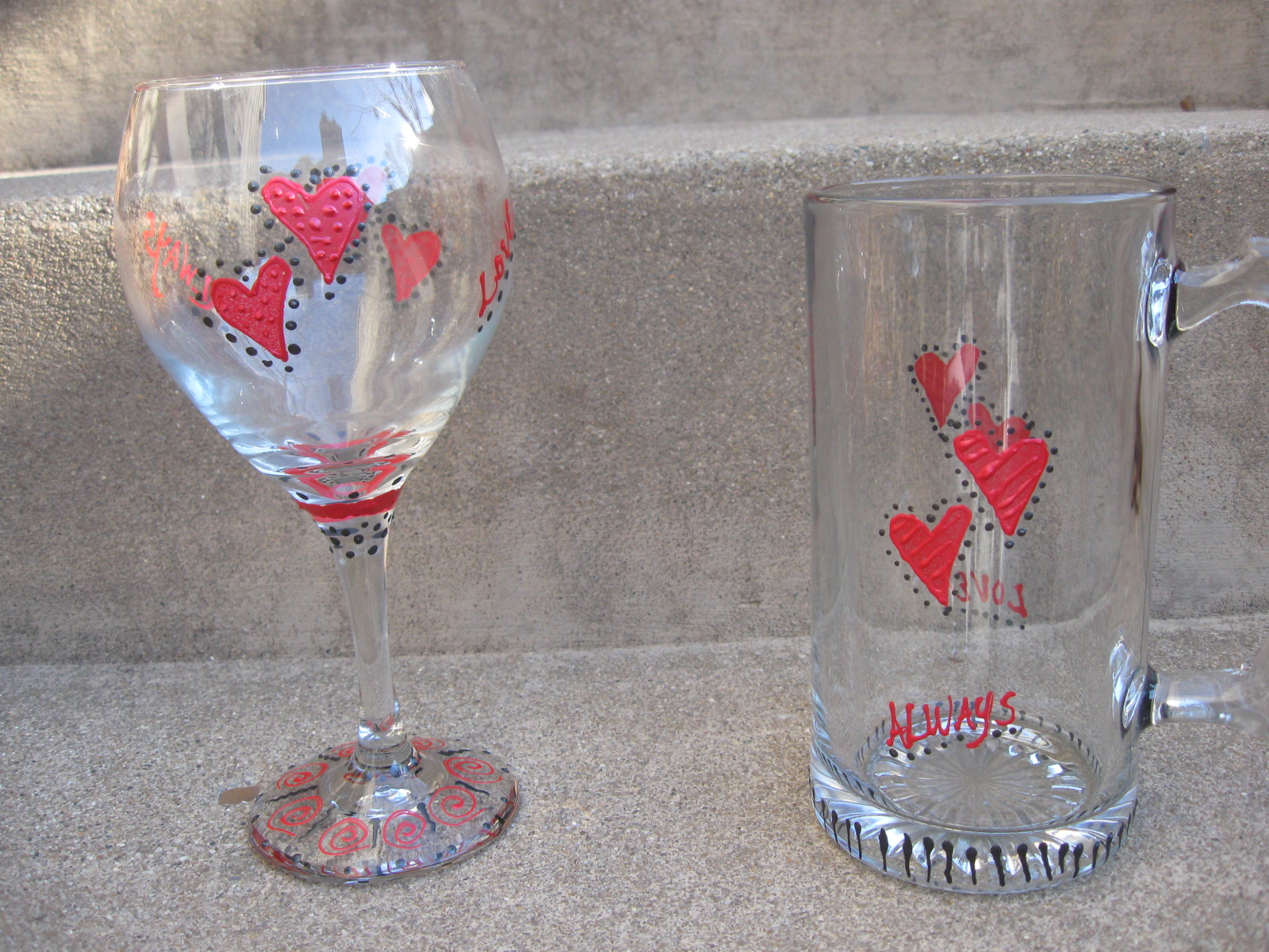 Craft Klatch ® Valentine's Day Glassware Craft Tutorial