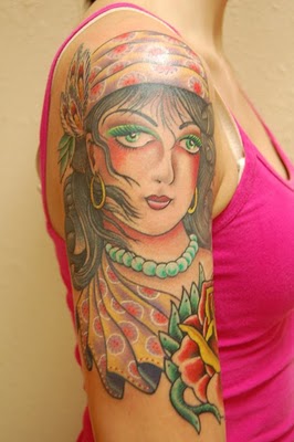tattoo gypsy designs tattoos lady dragon girl posted am entry admin club fashion