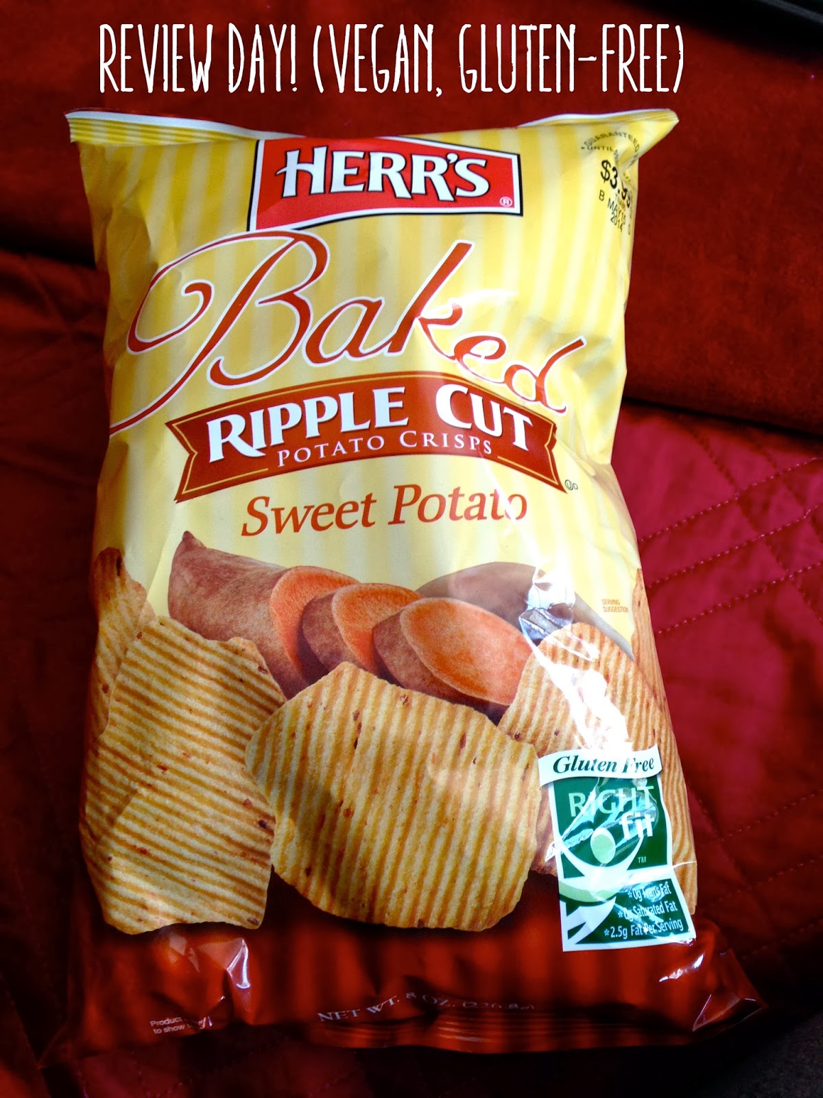 The Geeky Gal Review Day Herr's Baked Ripple Cut Sweet Potato Chips