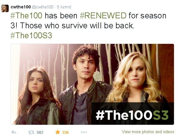 The CW renewed The 100 for Season 3