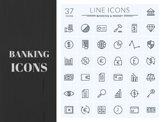 High Quality Premium Banking and Money Icons for Web & Mobile For Free Download: Freebies