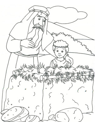 Bible Coloring Pages on Bible Story Abraham Coloring Pages For Drawing