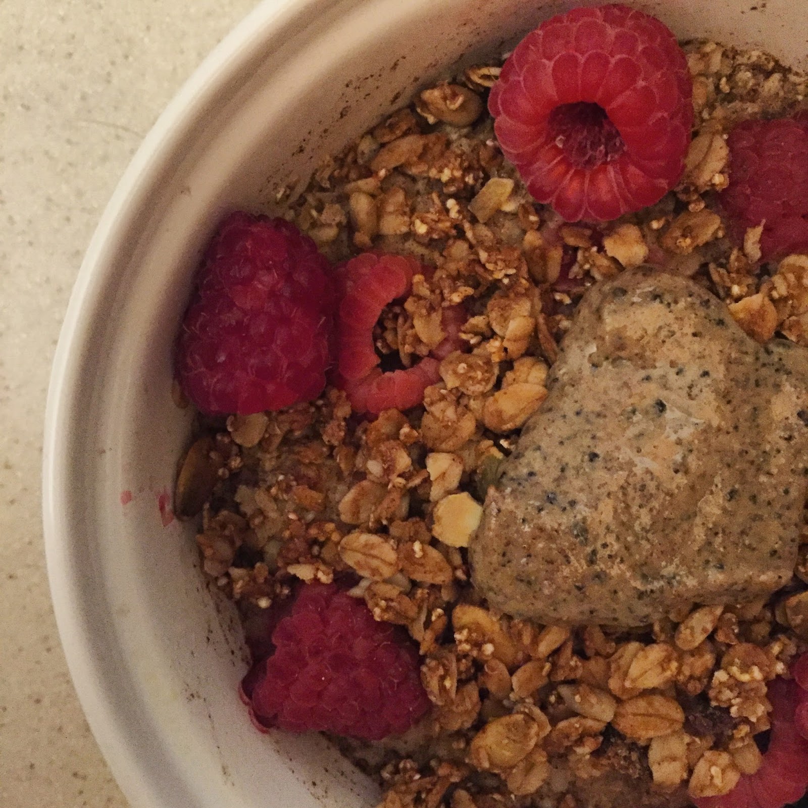 The Simple Life Baked Cinnamon Egg White Raspberry Oatmeal