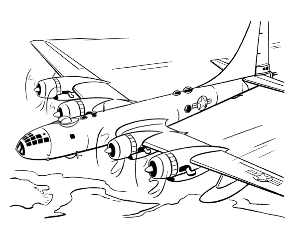 Airplane Color Pages Airplane Color Pages