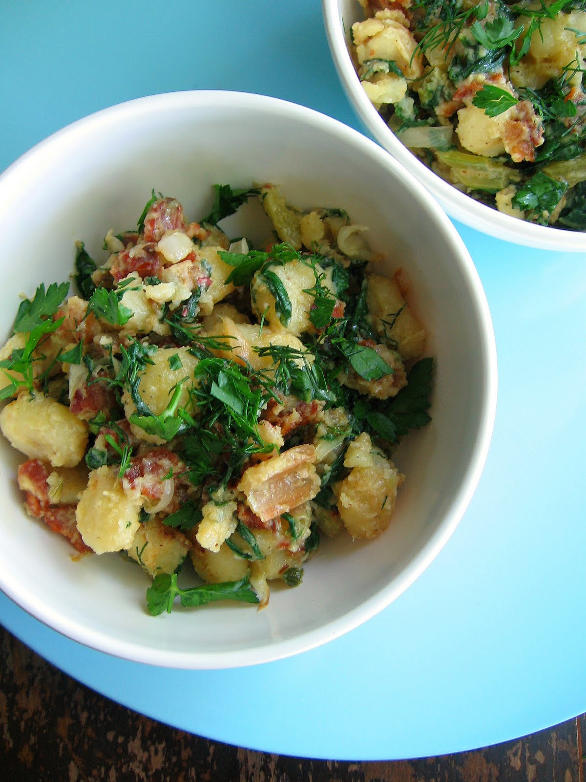 sweetsugarbean Pan Fried Gnocchi With Bacon and Cambozola