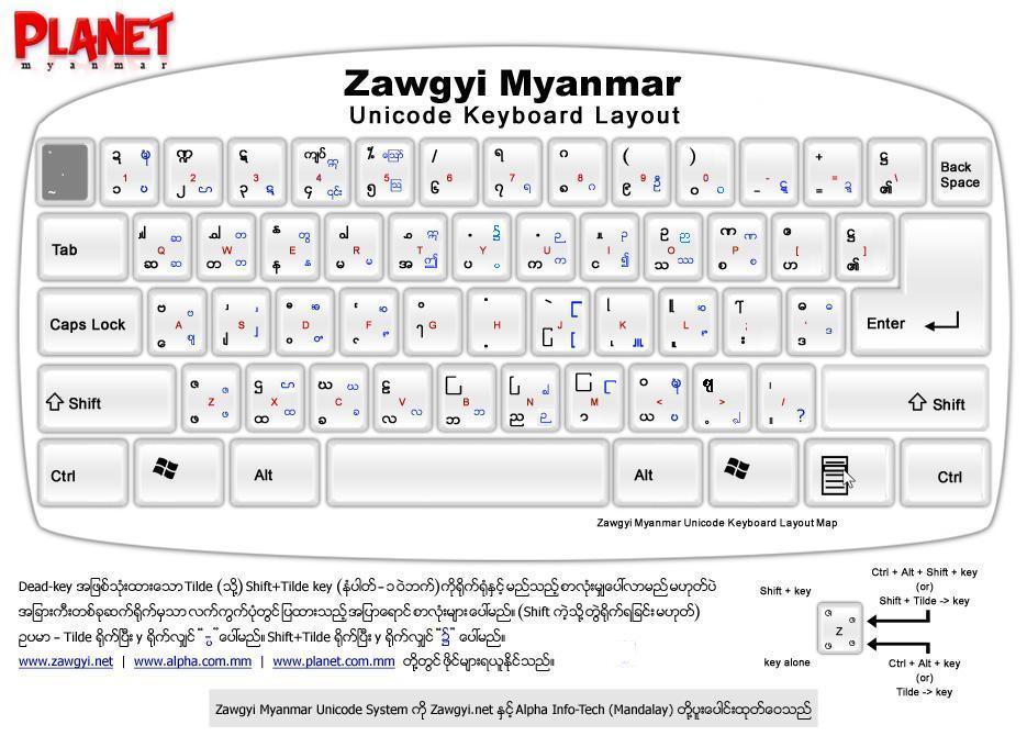 how to install myanmar font for window 10