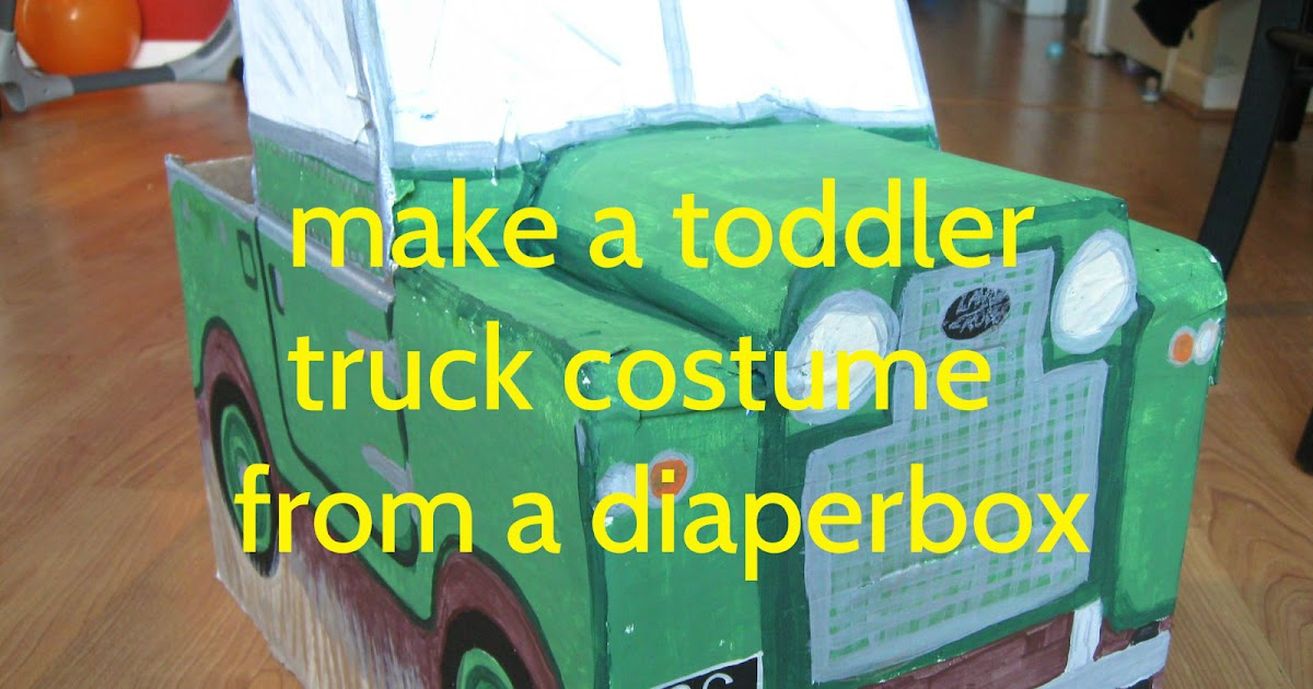 In the Little Stone Cape DIY Toddler Truck Costume
