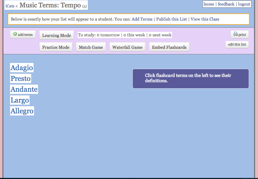 FlashCard Stash App Digital Differentiation / Learning Tool South
