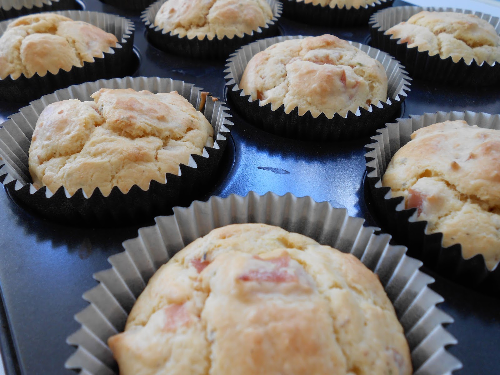 Muffins de Jamón y queso!!! Mi mundo pinkcake