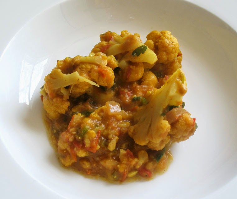 Gently Simmered Cauliflower in a Spicy Tomato Sauce Lisa's Kitchen