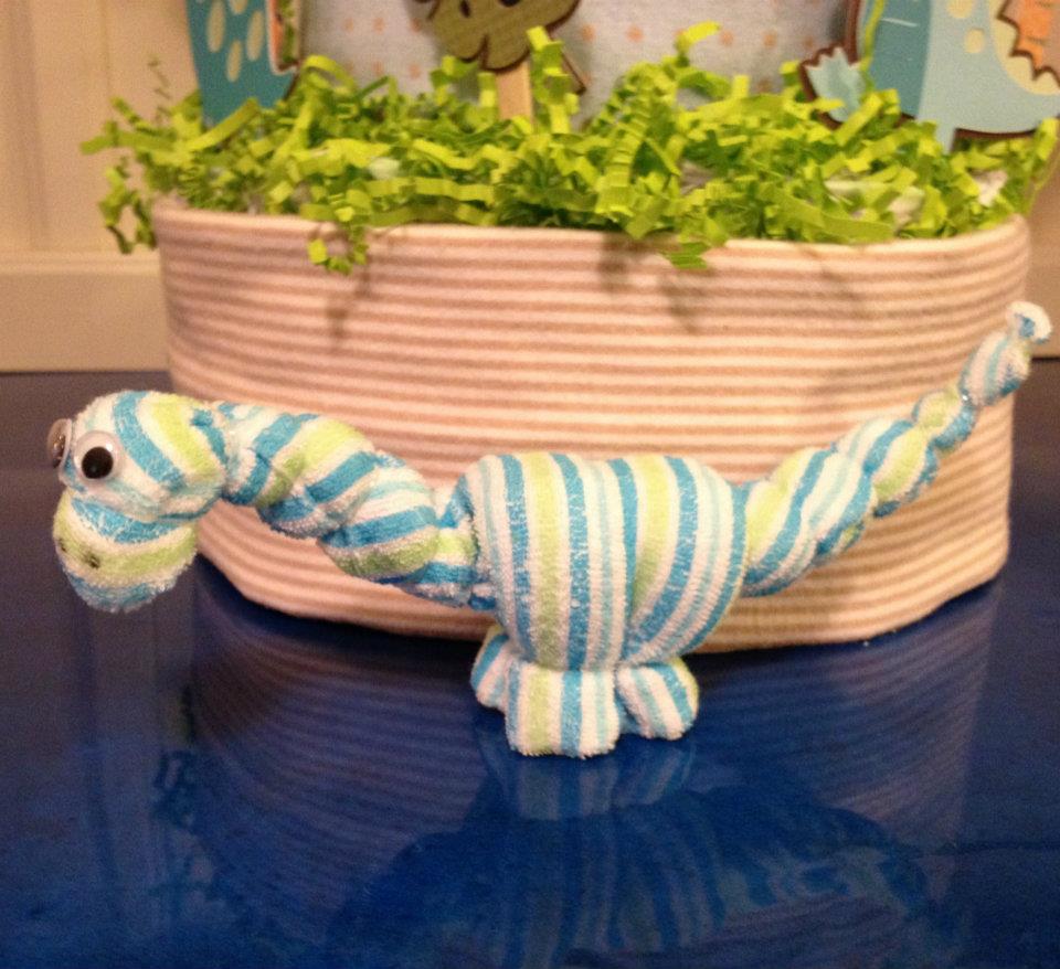 Dinosaur Diaper Cake