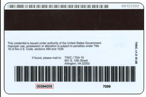 Order Replacement Twic Card