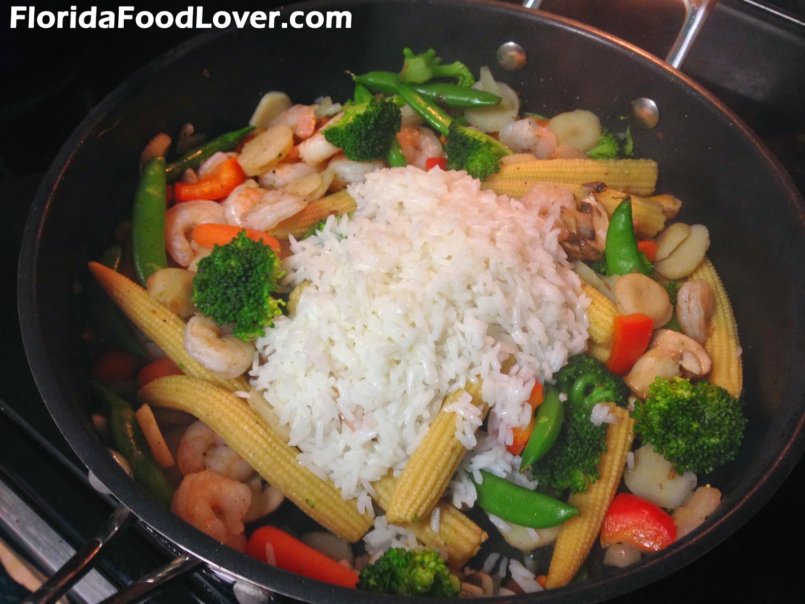 Florida Food Lover Shrimp Stir Fry with Homemade Peanut Sauce