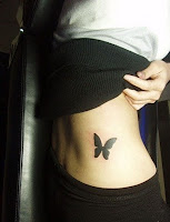 Butterfly Tattoo on Lower Back Butterfly Tattoo on Lower Back