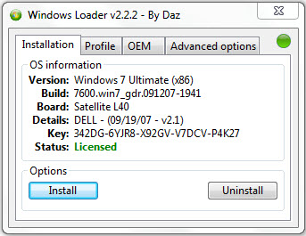 Windows Loader 2.1.4 By Daz WAT Fix Setup Free