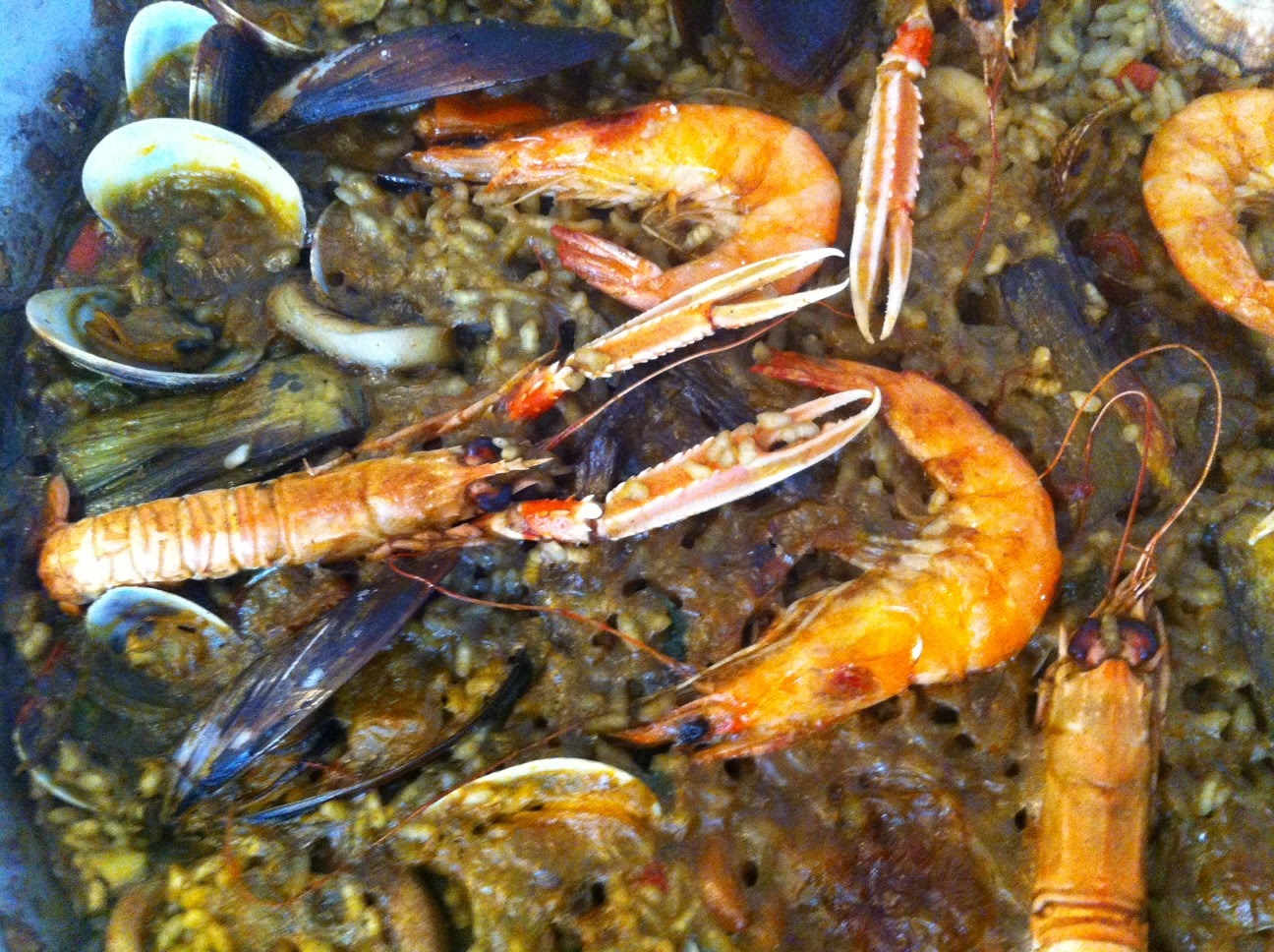 Pebre Negre Catering PAELLA DE MARISCO AL HORNO. Técnicas de Cocción