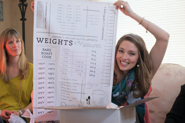 weights and measures tea towel