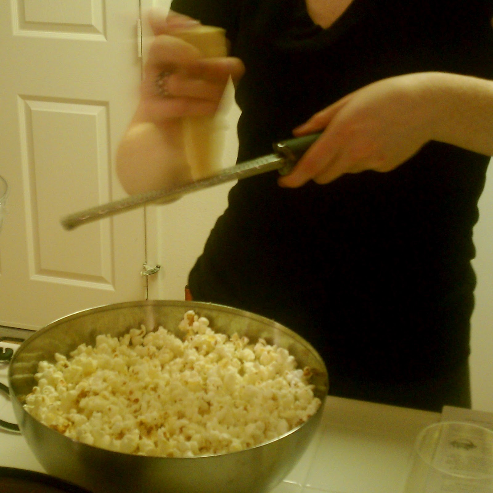 Robyn's Hobbies Cooking, Gardening & More! Parmesan and Black Truffle Oil Popcorn