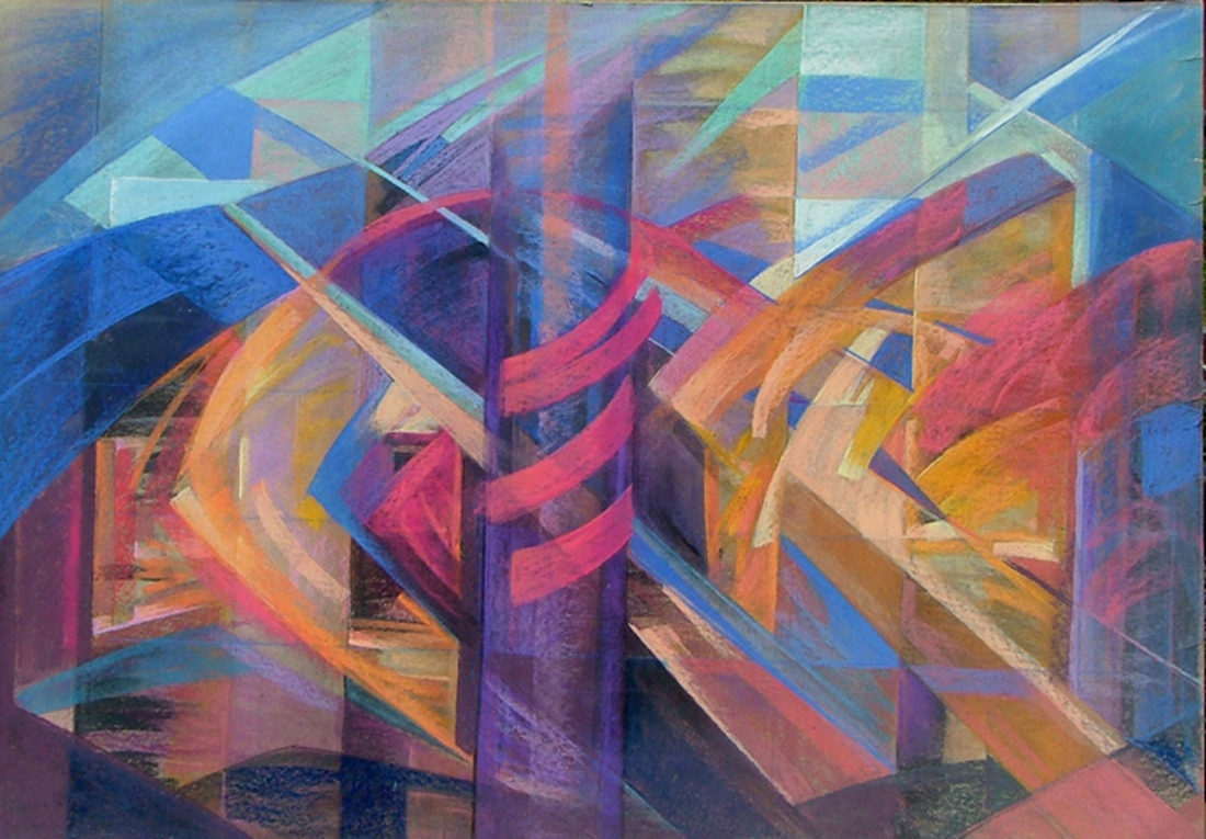 Artist Mirjana Krstevska: ORIGINAL ABSTRACT SOFT PASTEL PAINTINGS