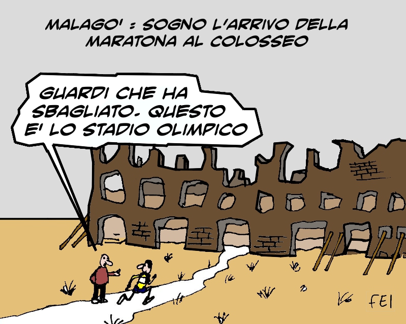 Le vignette di FEI: Giovanni Malagò: «Per le Olimpiadi del 2024, sogno  l&#39;arrivo della maratona al Colosseo»