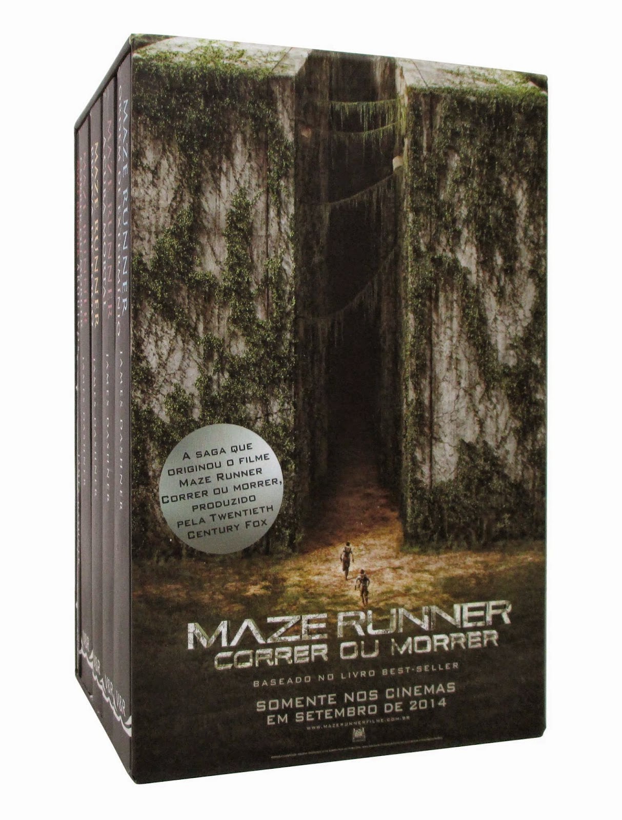 Box da saga Maze Runner Cheirei um Livro