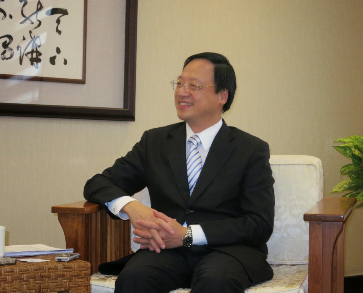 行政院長江宜樺5日接受新頭殼專訪時表示,馬蘇辯論服貿協議,有益於國人瞭解。圖:林朝億/攝 行政院長江宜樺5日接受新頭殼專訪時表示,馬蘇辯論服貿協議,有益於國人瞭解。圖:林朝億/攝