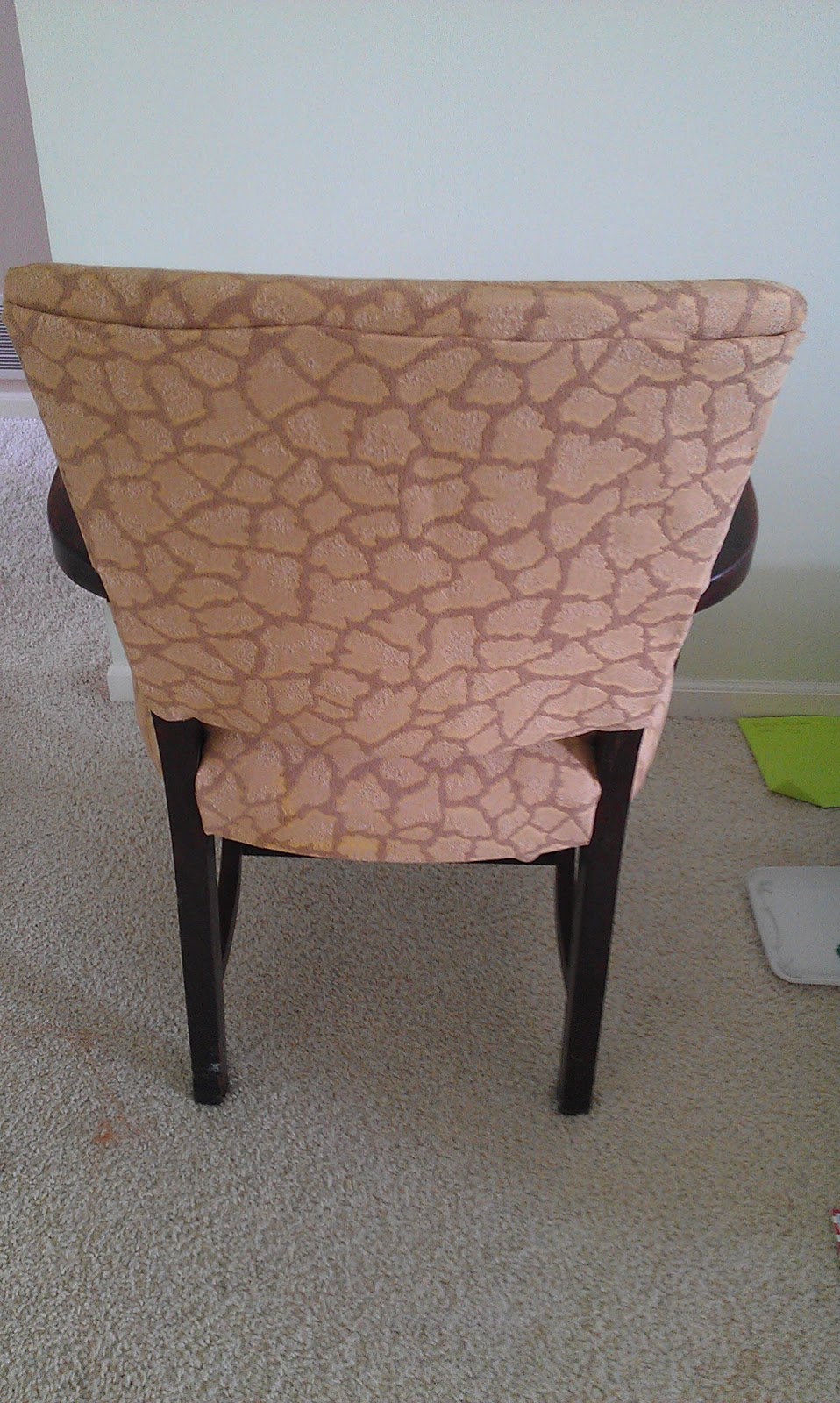 Thrifty Treasures Upholstering a chair