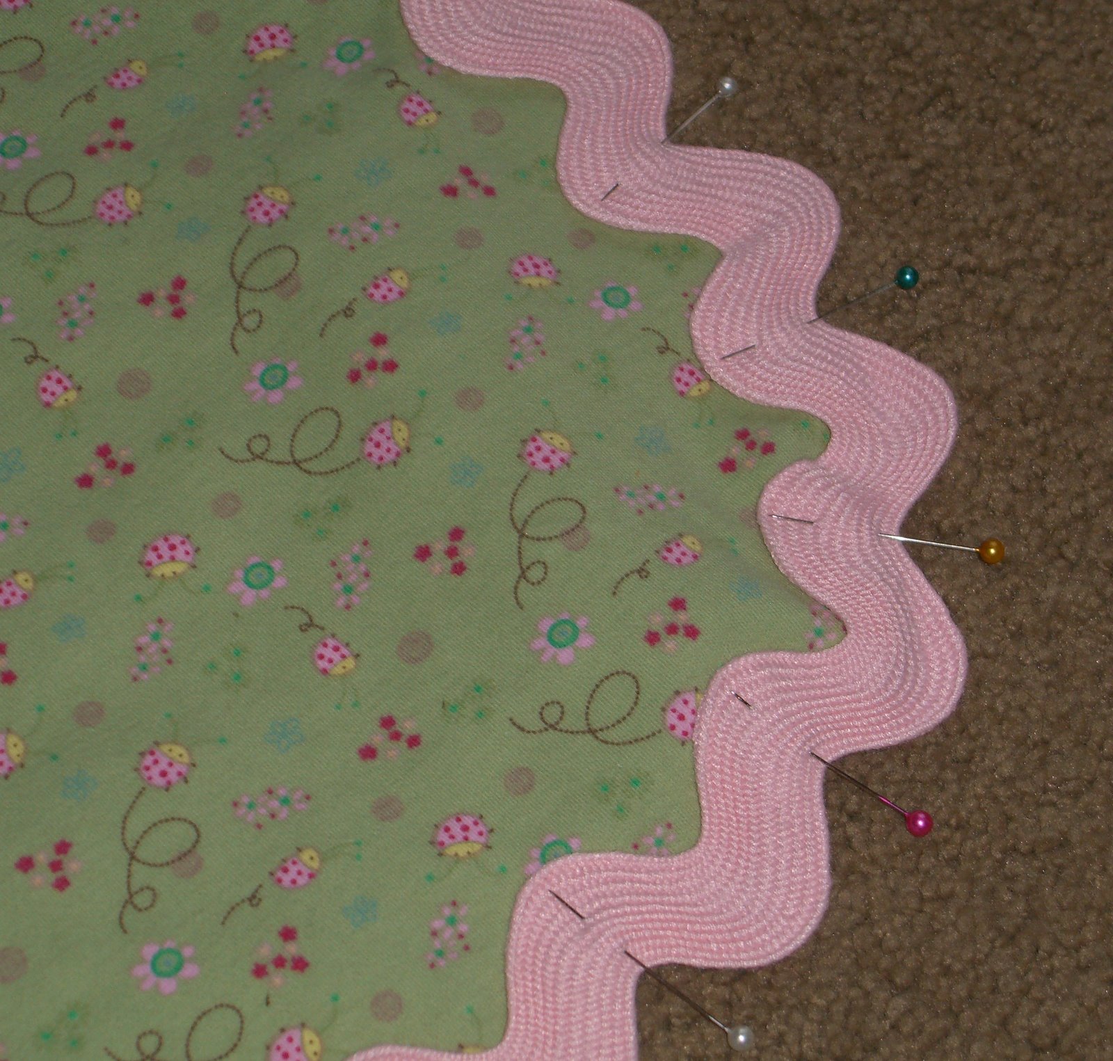 Blissful Things Knit and Minky RickRack Blanket Tutorial