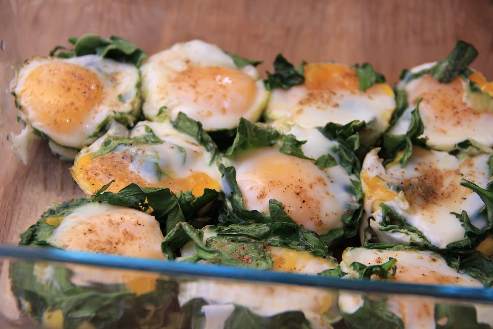 Jennifer Wood Fitness Oven Baked Spinach Eggs SO EASY!