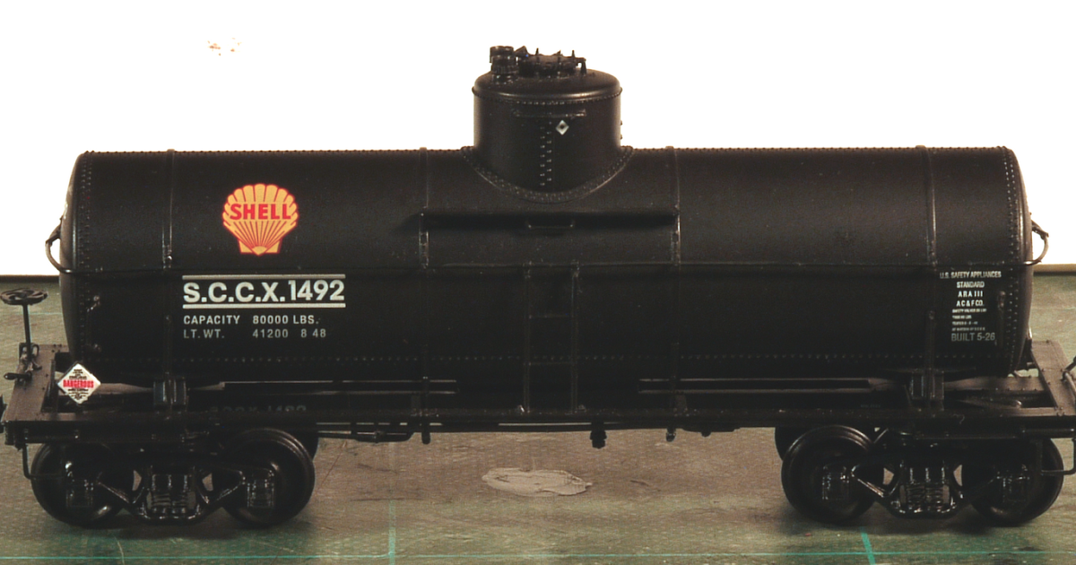 No Two Alike: SCCX 1492 Tank Car Weathered