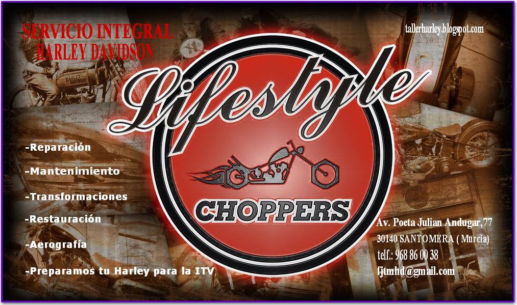 LIFESTYLE CHOPPERS SANTOMERA, taller, motos, Harley, Harley Davidson, Javier Tovar Morales, Murcia