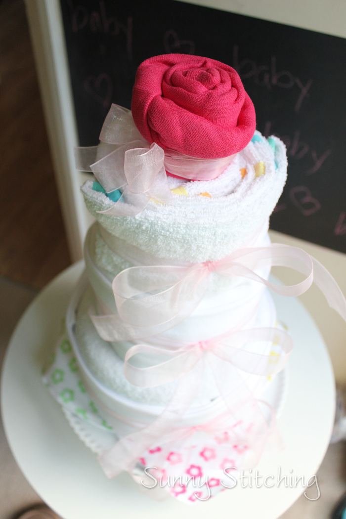Sunny Stitching Cloth Diaper Cake Tutorial