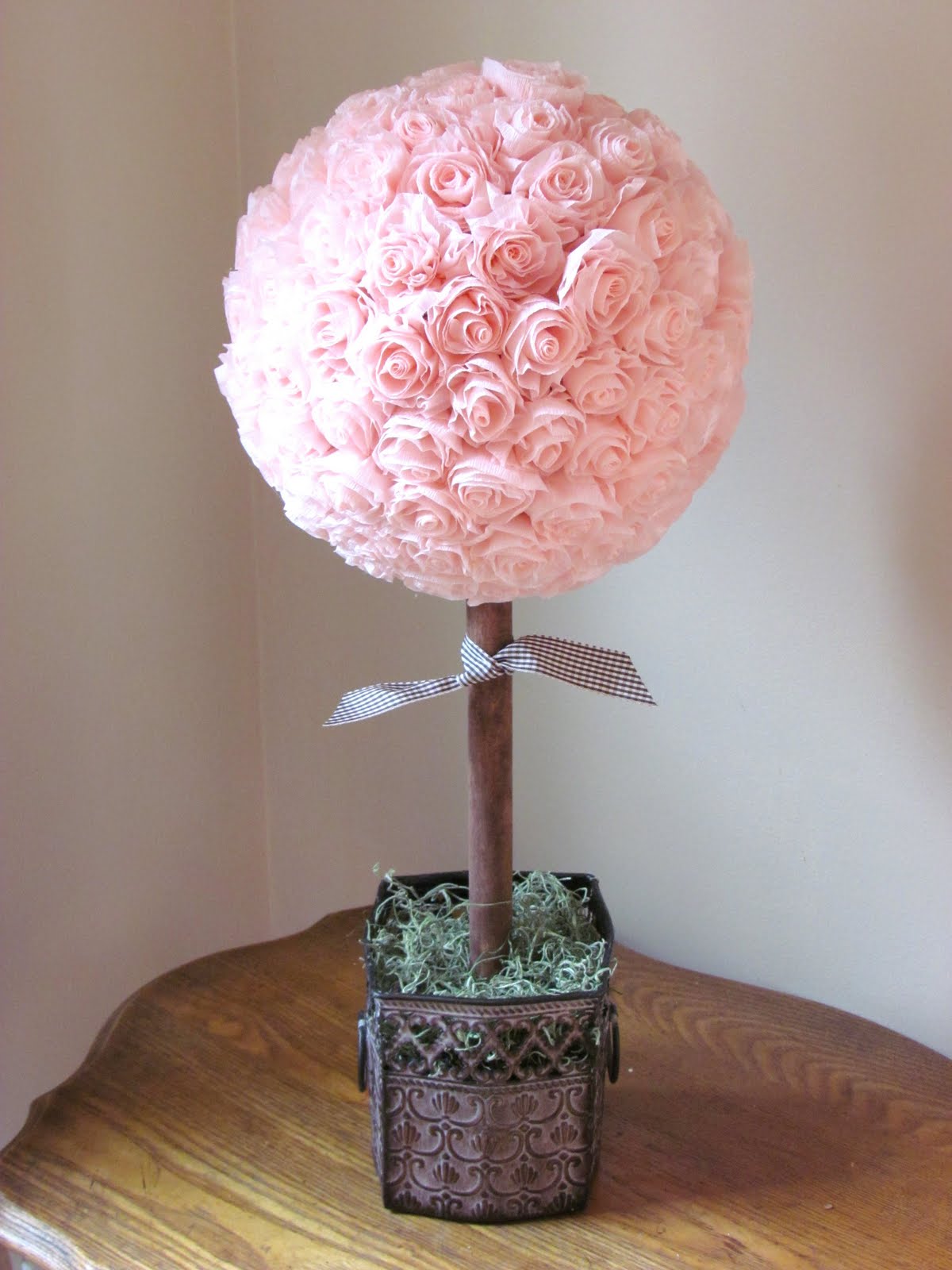 We Can Do It Girls Crepe Paper Topiary Tutorial