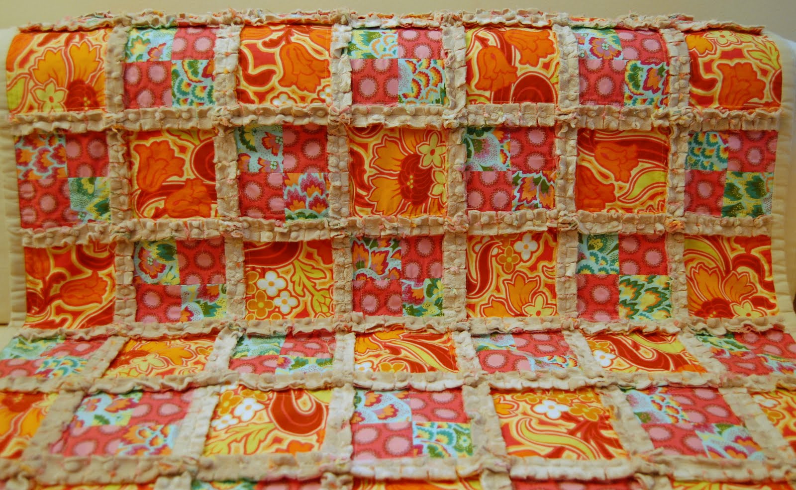 The Best Me Making Room Phase 2 {Minky Rag Quilt}