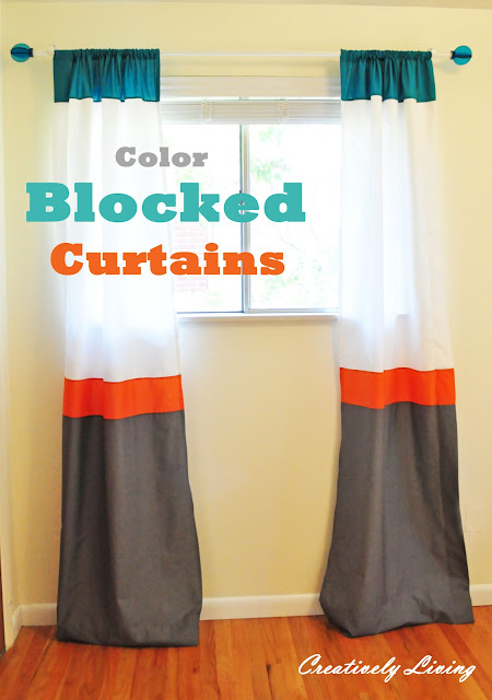 color block curtains