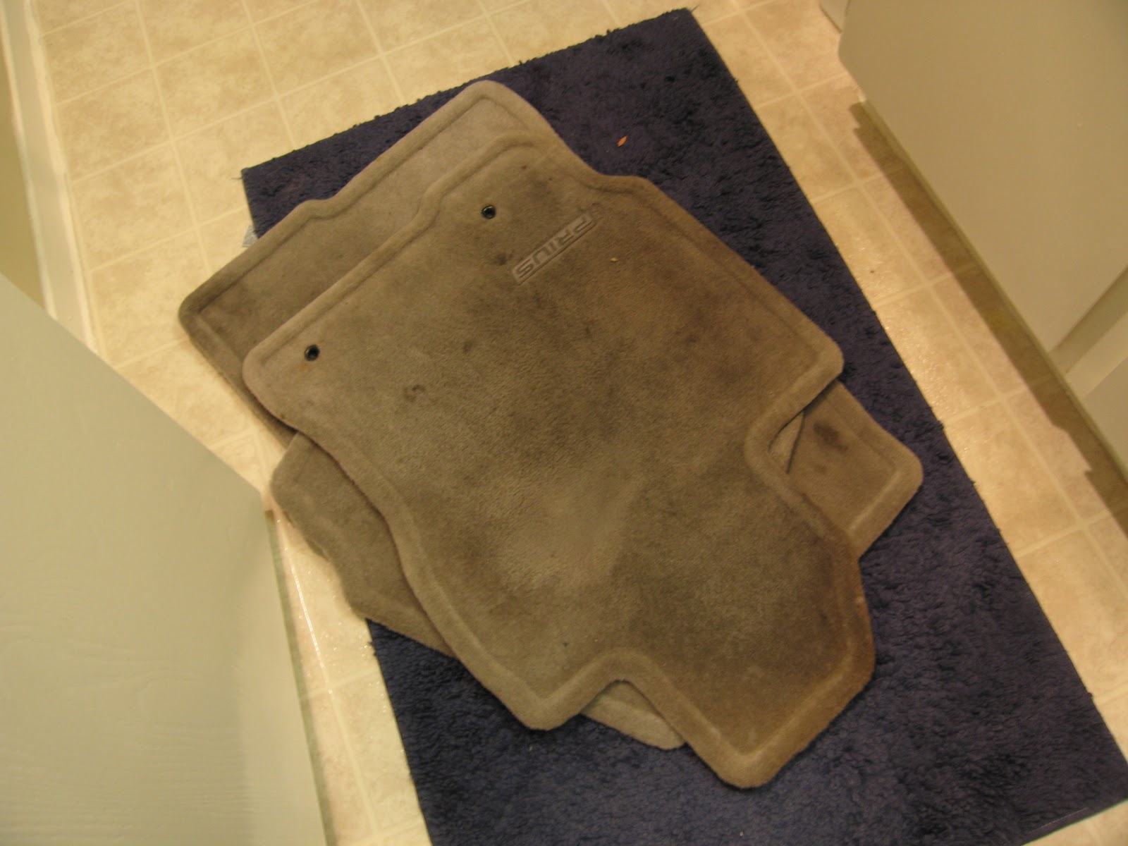 Candidly Kate ˚tutorial˚ Cheap DIY Car Mat Cleaning