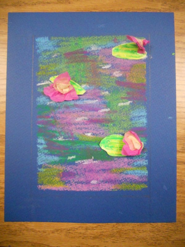 Create Art With Mrs. P! What a Relief! Waterlilies